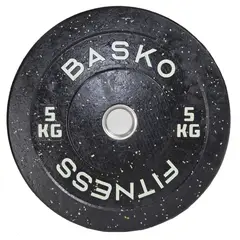 BASKO FITNESS - Bumper Plate Par Discos 5 Kg Pesas