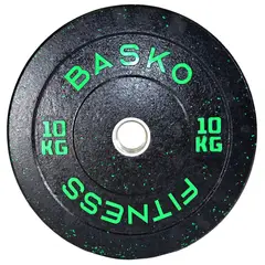 BASKO FITNESS - Bumper Plate Par Discos 10 Kg Pesas