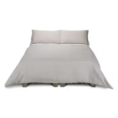 ROSEN - Funda Plumón Lino Pure Liso 2 Plazas Natural