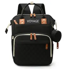 VOYAGE - Mochila Pañalera Maternal 3 en 1 Black