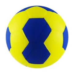 UK TIME - BALON ESPONJA PU.HANDBALL 6" AMARILLO-AZUL