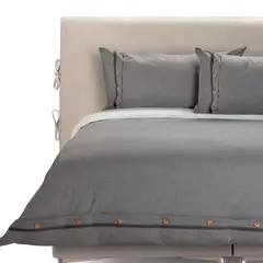 ROSEN - Funda Plumón Algodón Pure New Lanin 2 Plazas Gris