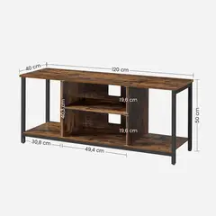 VASAGLE - Rack TV Estilo Industrial