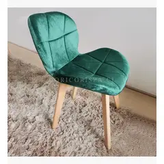 CORI CORI - Silla Mariposa Velvet Verde Esmeralda