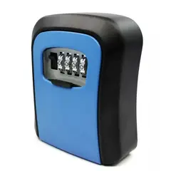 GENERICO - Mini Caja De Seguridad Con Combinación Para Llaves - Azul.