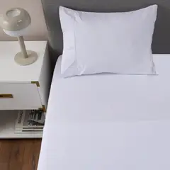 CASATUA - Sabanas Hotel Ultra Suave - Blanco - 1,5 plazas