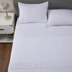 CASATUA - Sabanas Hotel Ultra Suave - Blanco - super king