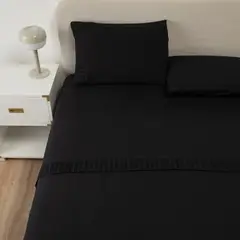 CASATUA - Sabanas Hotel Ultra Suave - Negro - super king