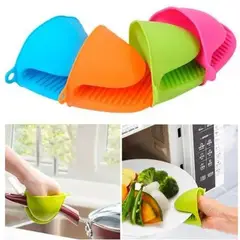 GENERICO - Set 2 Toma Ollas Silicona Guantes Cocina Antideslizante