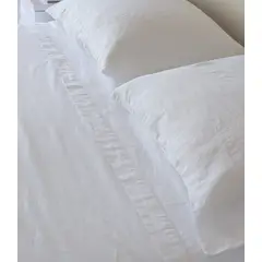 PUROLINO - Pack 2 fundas de Almohadas Blanco