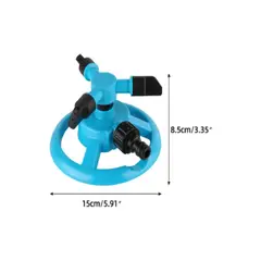 GENERICO - Aspersor De Jardín 360° Césped Portátil Giratorio Automático