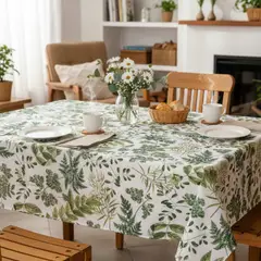 DECO EXPRESS - Mantel Antimanchas Botanico 130X180 Cm