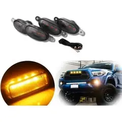 LISM - Kit 4 Luces Led Tipo Raptor Universal Rejilla Ambar / 223522