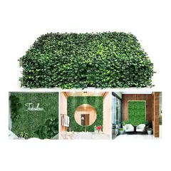 GENERICO - 15 Palmetas Jardin Trebol Enredaderas Cerca Mallas Plantas Hojas Artificiales