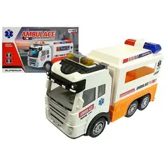 GENERICO - Camion Ambulancia Juguete con Sonido Luces y Movimiento