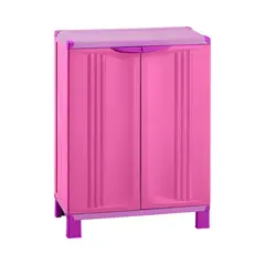 RIMAX - Gabinete Multiuso Plastico Rosado 66.5x39x91 Starplast