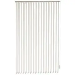 BERTEX - Cortina Vertical Rustic 175cm ancho x230cm alto Persiana Blanca