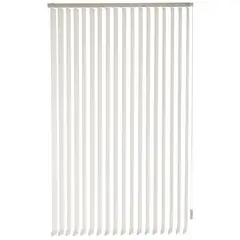 BERTEX - Cortina Vertical Rustic 120cm ancho x230cm alto Persiana Blanca