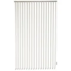 BERTEX - Cortina Vertical Rustic 120cm ancho x230cm alto Persiana Blanca