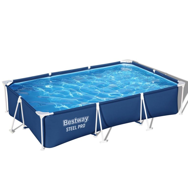 Piscina Rectangular Steel Pro 300MX201MX66Cm Azul 3300L