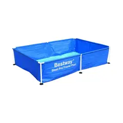 BESTWAY - Piscina Rectangular para niños 2.28MX1.59MX42Cm Azul