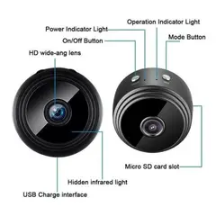 GENERICO - Mini Camara Seguridad Espia Wifi V380 Pro Inalambrico Oculta 240122