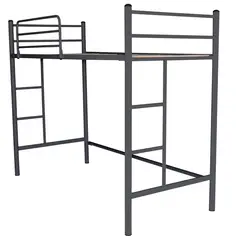 FUTONES Y MUEBLES - Cama Alta 1 Plaza Metálica