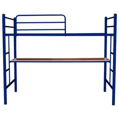 FUTONES Y MUEBLES - Cama Alta 1.5 Plaza Con Escritorio..