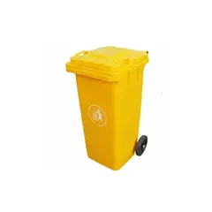 SIGNET - Contenedor Basura 120 Litros Amarillo Basurero
