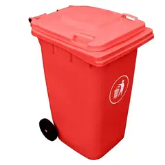 SIGNET CLASSICS - Contenedor Basura Plastico 240 LTS Rojo