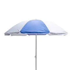 GENERICO - Paragua Quitasol de playa azul blanco Mimbral