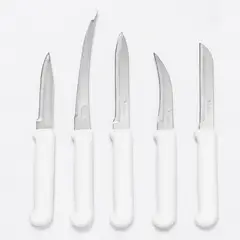 DI SOLLE - KIT DE 5 CUCHILLOS DE LEGUMBRES BLANCO PARATY