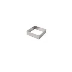 JEWEL - MOLDE CUADRADO ACERO INOX 10 x 10 x 4 cm