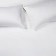 ROSEN - Sábana Body Shape 300 Hilos Algodón Lisa Blanca 1,5 Plazas