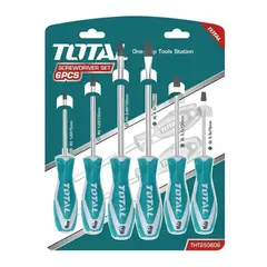 TOTAL TOOLS - Juego Destornilladores 6 Piezas