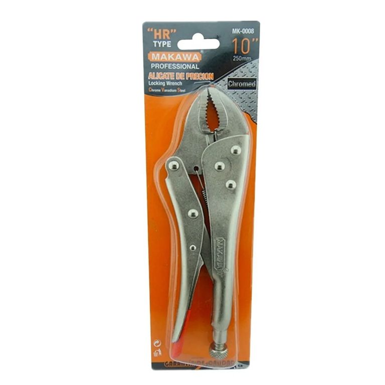 Alicate Caiman De Presion Boca Curva 10 Pulgadas Mk-0008