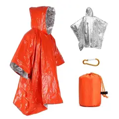 GENERICO - Poncho Emergencia Manta Térmica Reversible Reflectante Sos