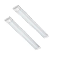 GENERICO - X2 Tubos Led 120cm Canaleta Led Luz Canoa Plana Tubo Led 36w