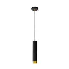 BOSCO - LAMPARA COLGANTE FLORIS NEGRO 1XGU10