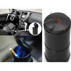 GENERICO - X2 Cenicero Plastico Con Led Monedero Auto Universal Karvas