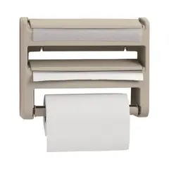 RIMAX - Dispensador Portarrollo Triple Taupe