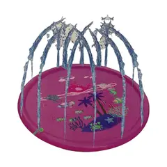 GENERICO - Alfombra Lanza Agua Piscina Niños 170 Cm Rosado