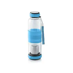 GENERICO - Botella De Vidrio 420 Ml Té Infusión + Funda.
