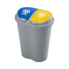 RIMAX - Basurero Doble 50 Lts