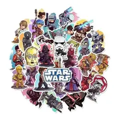 GARSIL - 50 Stickers de Star Wars - Etiquetas Autoadhesivas - S290