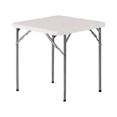 NORTHWEST - Mesa Plegable Cuadrada 70x74Cm Blanca