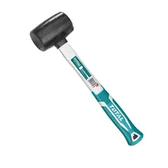 TOTAL TOOLS - Combo Martillo Mazo De Goma 8oz
