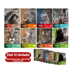 PROARTE - Cuaderno Universitario 7mm 100 hjs Nature x10uni