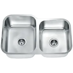 UNITEX - Lavaplatos Doble empotrado y bajo cubierta (802 x 520 x 230 mm) ES301816R