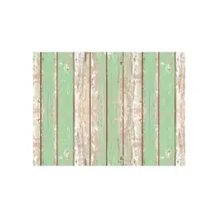 DAVANTI - Alfombra Decorativa Living Terraza Madera Vintage Verde 140X220Cm